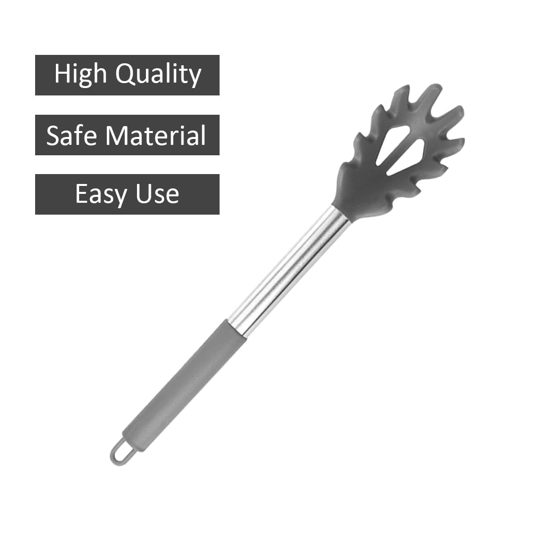 Silicone Pasta Fork, Spaghetti Server, Professional Pasta Server Spoon Heat Resistant Noodle Spoon, Spaghetti Strainer Best Cook