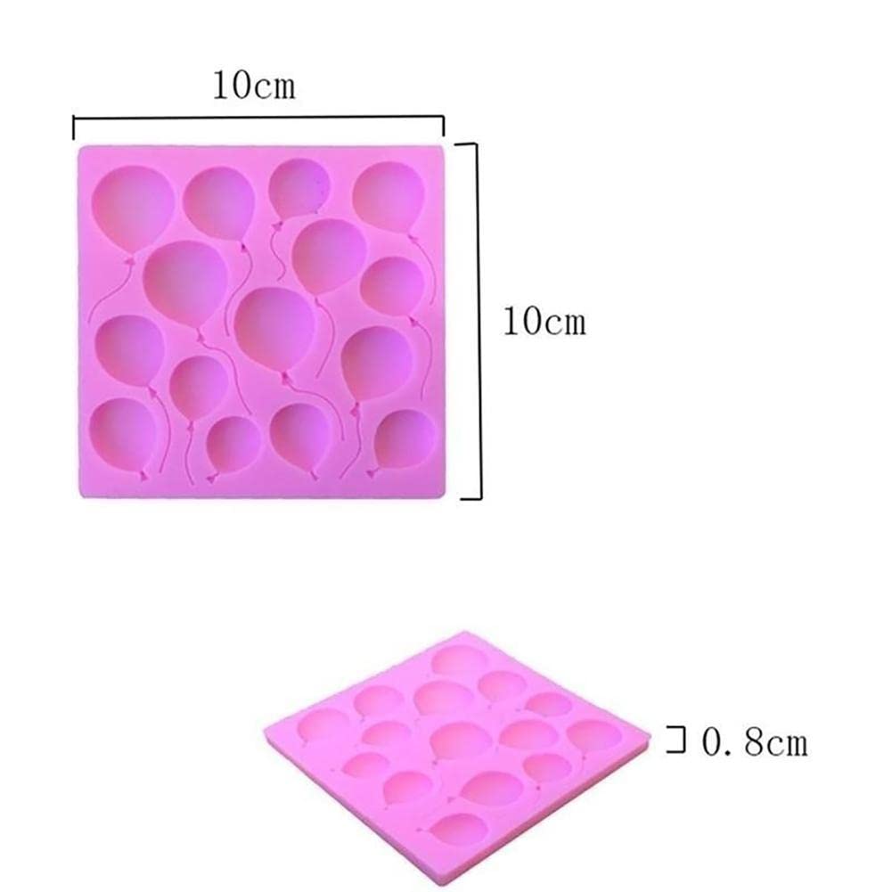 2 Pcs Air Balloon Silicone Molds For Christening Baby Shower Party Fondant Candy Making Chocolate Mold Desserts Ice Cube Gum Cla
