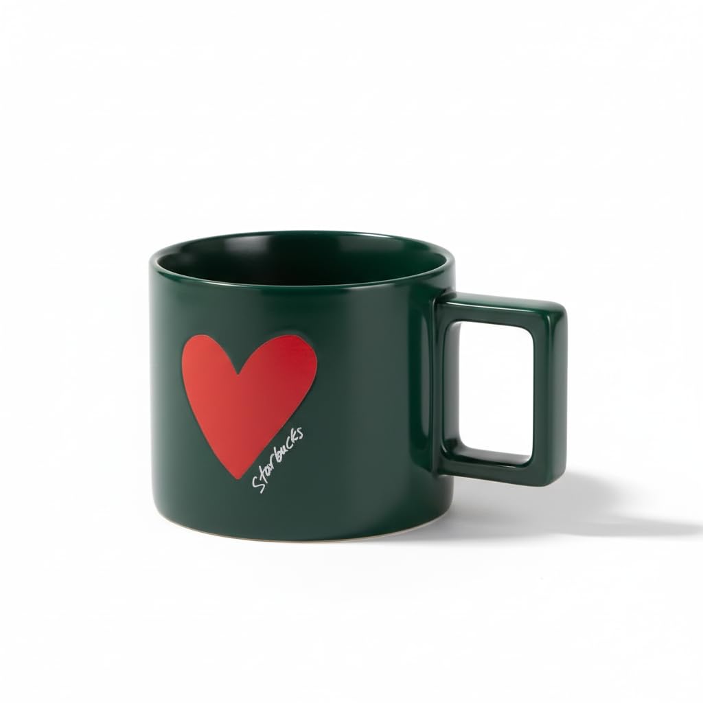 Starbucks Ceramic Mug 14 oz Valentines Day Design | Cute Giftable Drinkware Cozy Everyday Coffee Cup