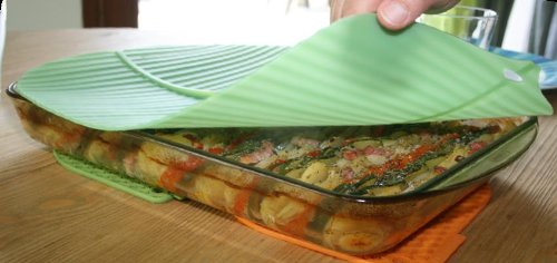 Charles Viancin The Banana Leaf Lid Medium & Large Silicone Suction Lid & Food Cover (Set of 2)