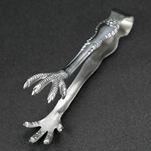 Massjoy 2 Pcs Bar Ice Hockey Special Eagle Claw Shape Ice Tongs Serving Tongs