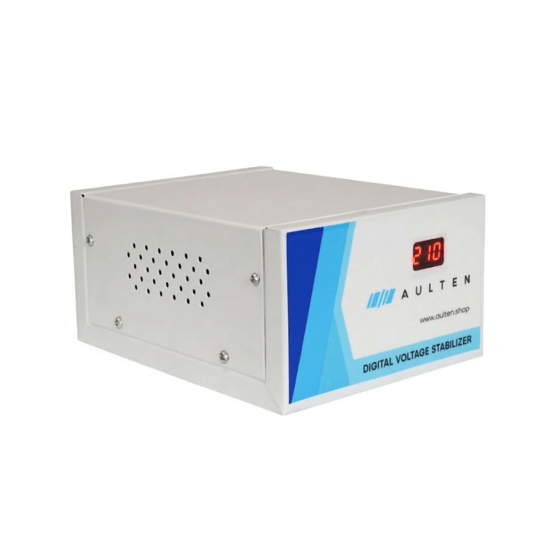 Aulten Digital Voltage Stabilizer For Refrigerator And Deep Freezer 0.75 Kva 600W 90V-280V Ad029 (White) | 2 Year Warranty