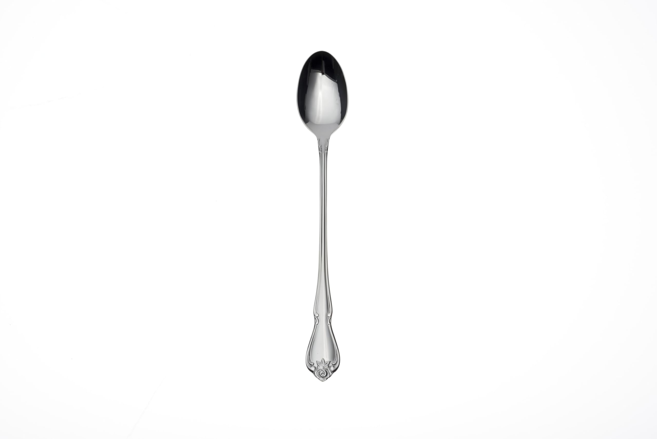 Oneida True Rose Iced Tea Spoons Set of 4, Silver, Model B552004F