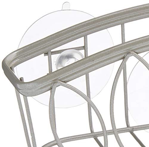 Spectrum Diversified Leaf Sponge & Brush Holder, Satin Nickel