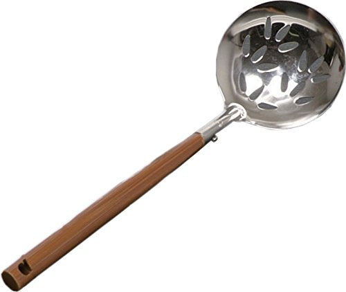 Manyo Bamboo Pattern Stainless Steel Ladle Hole Aki