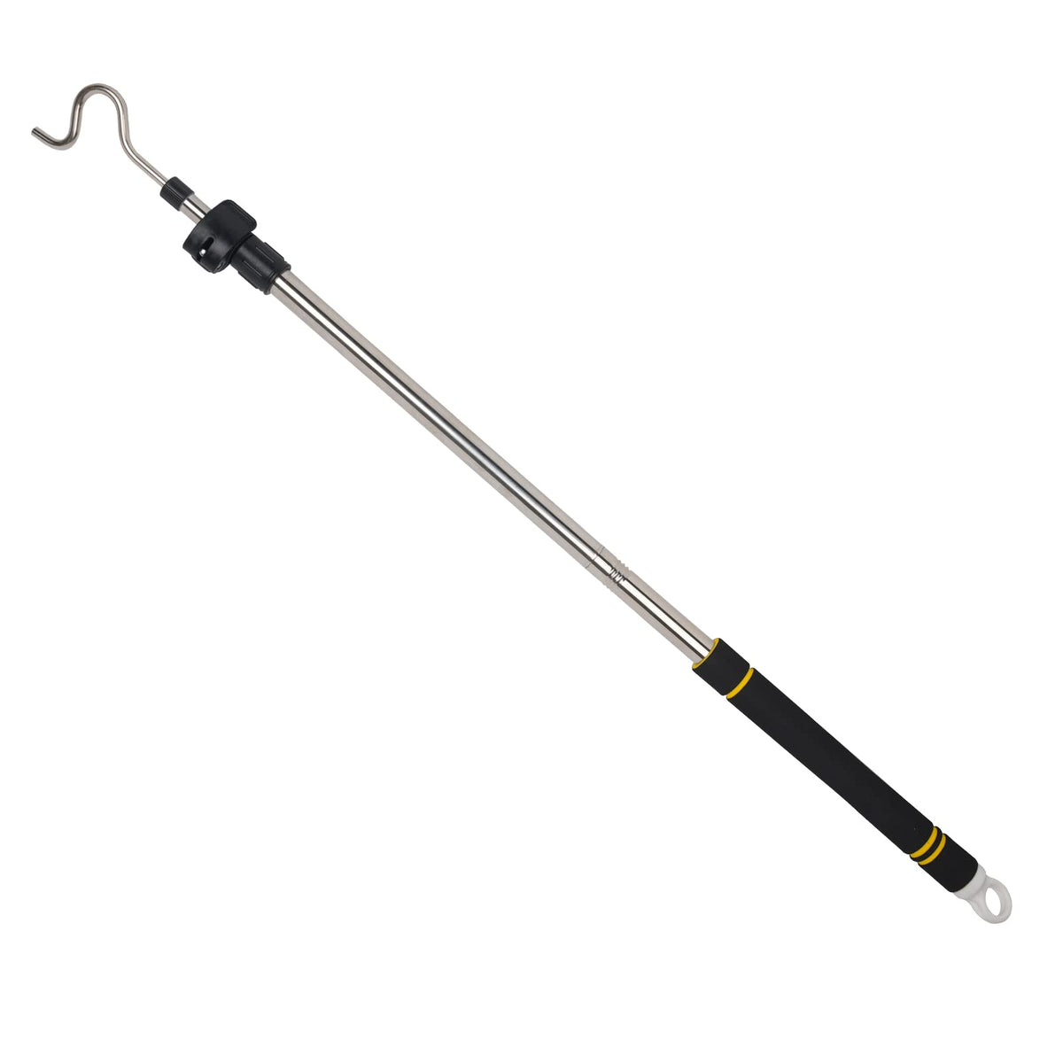 Greeily Clothes Hanger Reaching Hook Telescopic Adjustment Clothes Hook Pole Light And Can Extend From 37'' To 65'' With 4.7 ''H