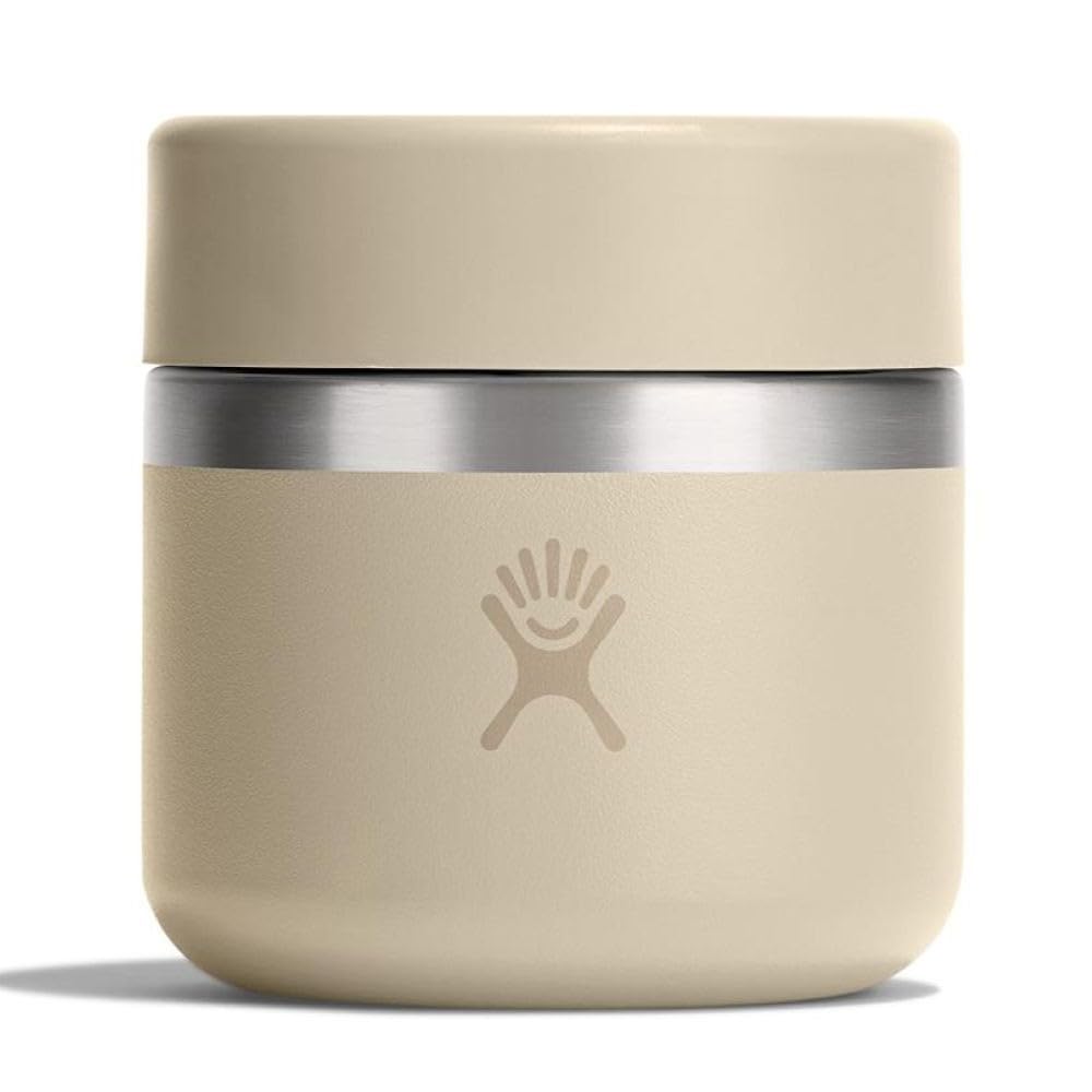 Hydro Flask Food Jar - Insulated Stainless Steel, Snack Travel Container for Hot Food, Lunch, & Soup 8 Oz Oat Tan