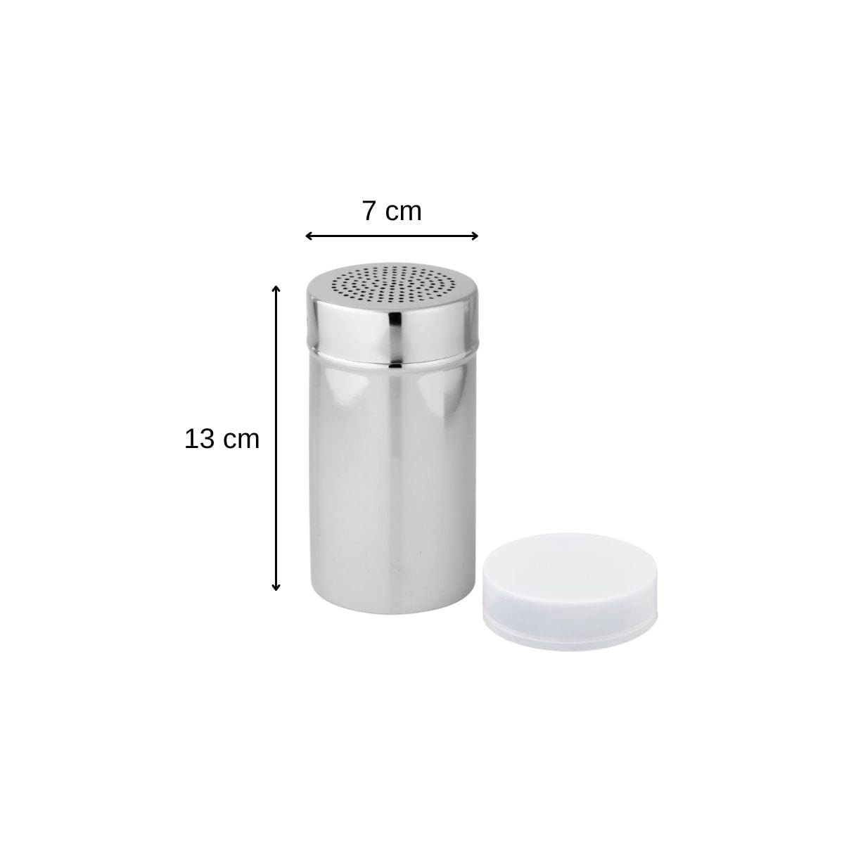Fackelmann 2.7 x 5.1'' Stainless Steel Fine Dispenser  Silver