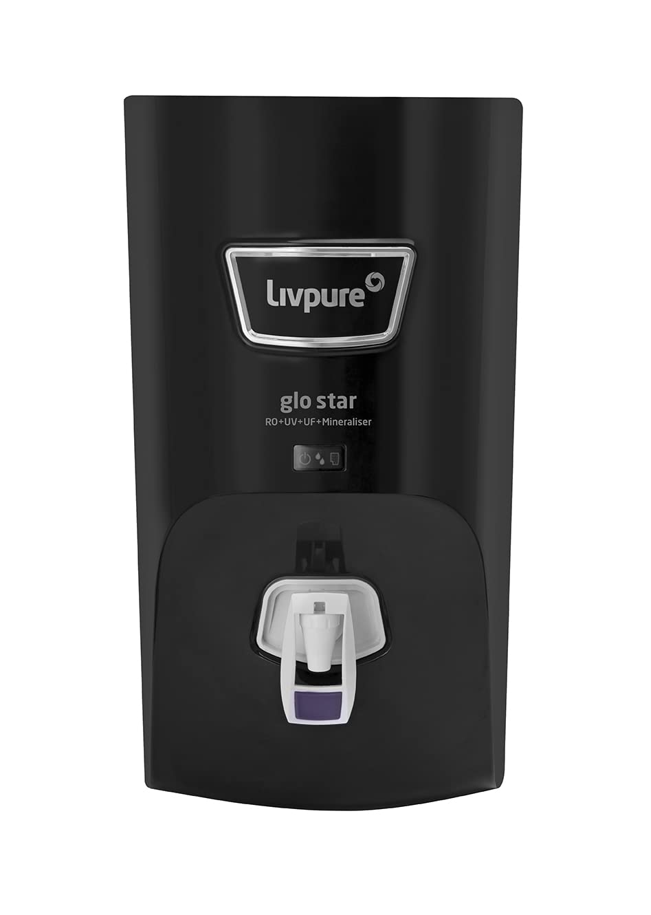 Livpure Glo Star Ro+In-Tank Uv+Uf+Mineraliser - 7 L Storage, 15 Lph Water Purifier For Home, Suitable For Borewell, Tanker, Muni