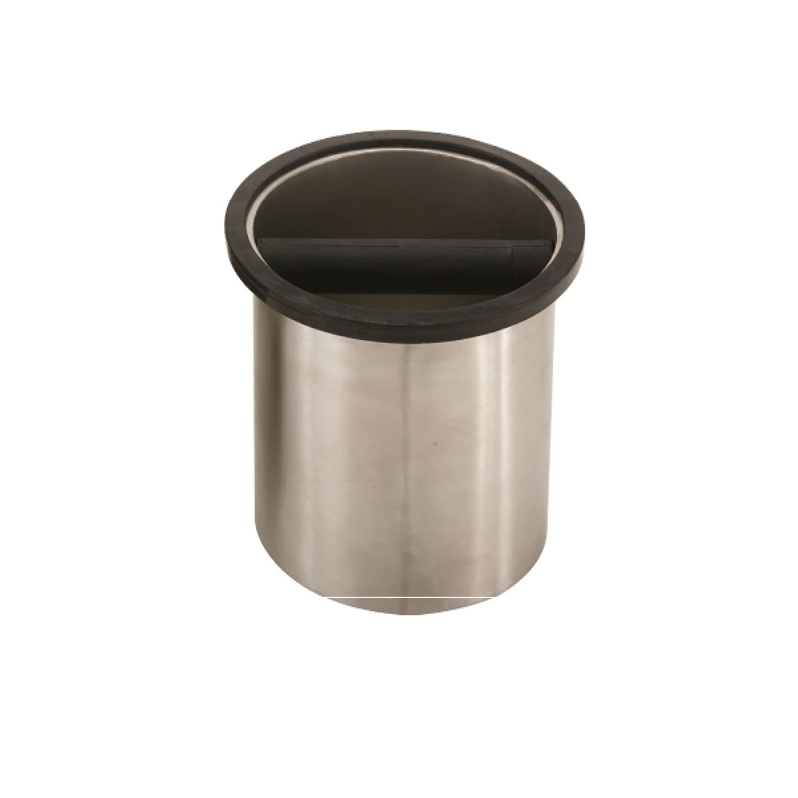 Rattleware Premium Stainless Round Knock Box (6.25'' X 7.5'') - Durable, Space-Saving Espresso Grounds Disposal Solution - Ideal