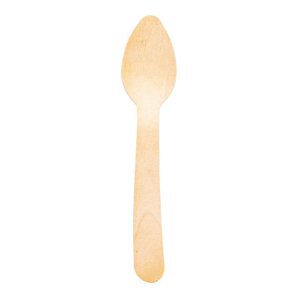 Restaurantware 4.3 Inch Mini Wooden Spoons 500 Tiny Wooden Spoons - Premium Heat-Resistant Natural Birch Wooden Disposable Spoon