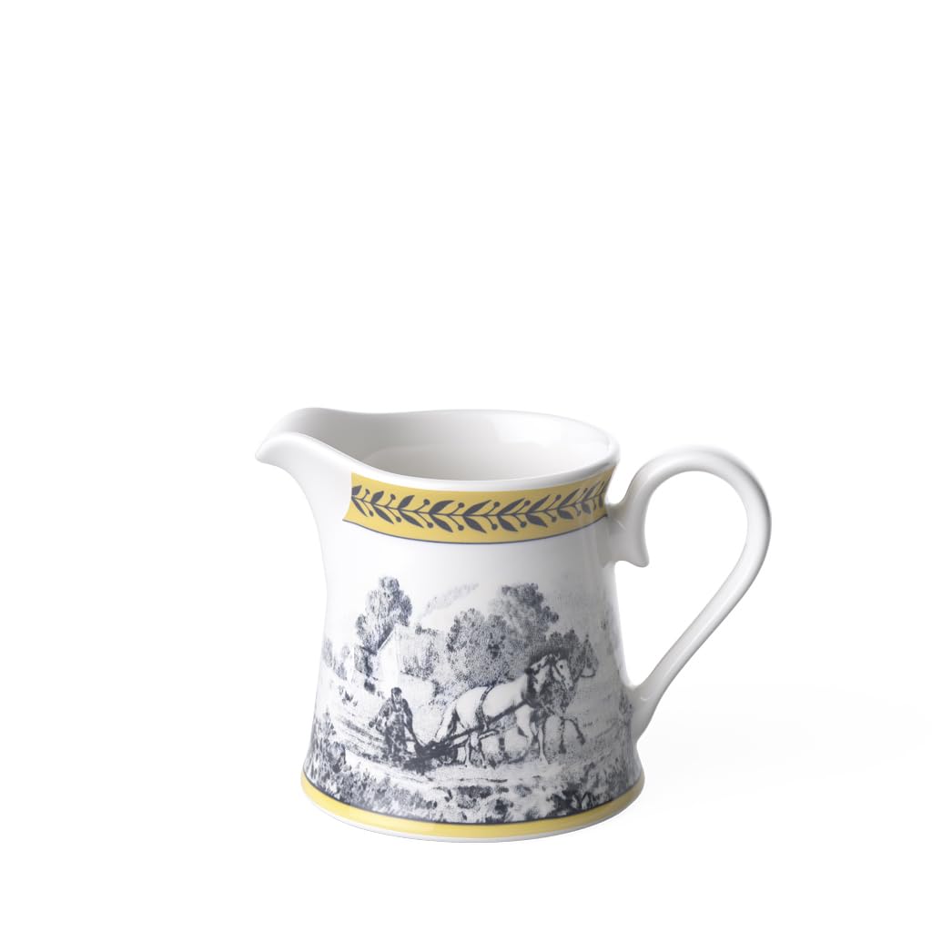 Villeroy & Boch Audun Ferme Creamer, 300 Ml, Height: 8.6 Cm, Premium Porcelain, White/Multicolour, 0.30 Litre