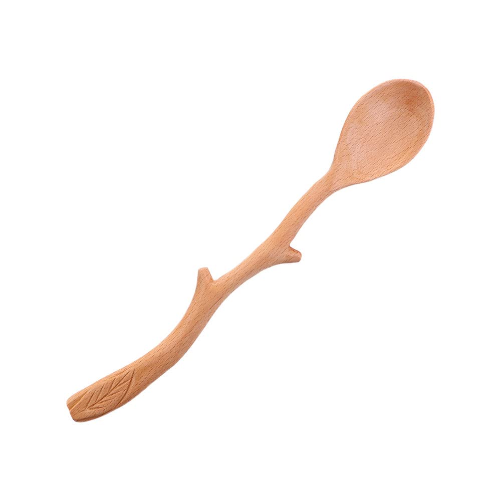 3Pcs Wooden Twig Spoons,Long Handle Soup Spoon Natural Wood Coffee Scoop, Creative Branch Shape Ladle Spoon For Soup Cooking Mix