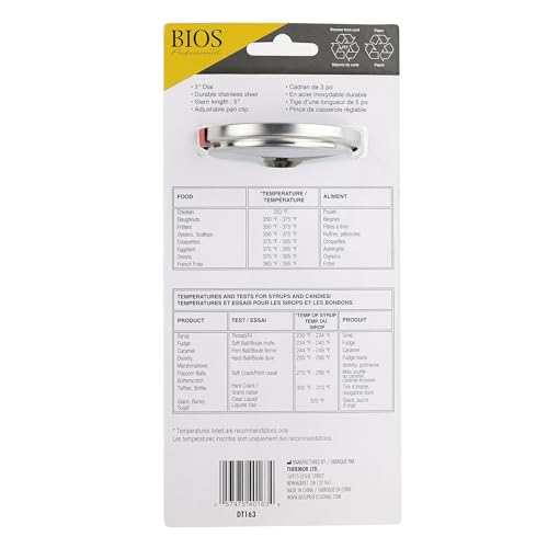 Bios Professional Candy Thermometer, Gray
