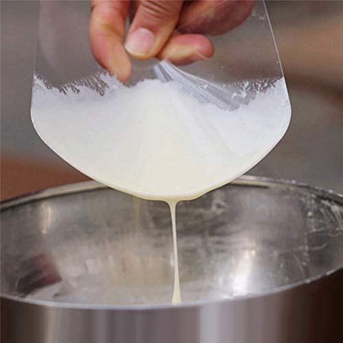 5Pcs Flexible Transparent Plastic Cake Scraper Smoother For Bread Pastry Chef Bakery Cake Decorating Supplies