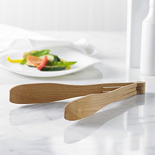Trudeau , Brown Grill And Kitchen Tongs Of Wood, Medium