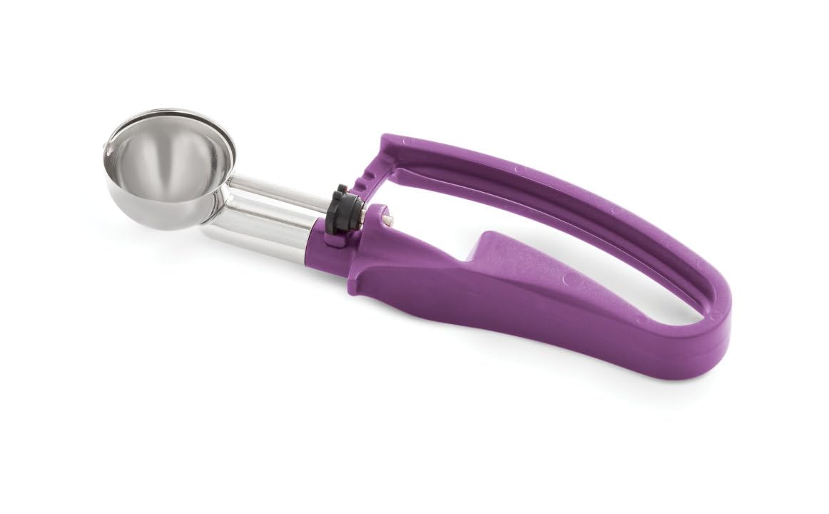 Vollrath 47400 S/S 0.72 Oz. / #40 Squeeze Disher With Orchid Handle