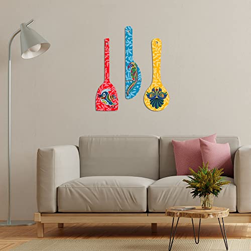 Artvibes Birds Wooden Wall Hanger for Home | Office | Living Room | Gift | Modern Decoration Items | Kitchen Wall Decor | Home D