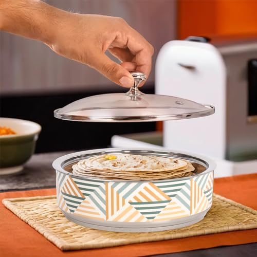 The Better Home Stainless Steel Insulated Casserole For Roti (1.5 Liters) | Hot Boxes For Kitchen | Serving Bowl Set | Kitchen G