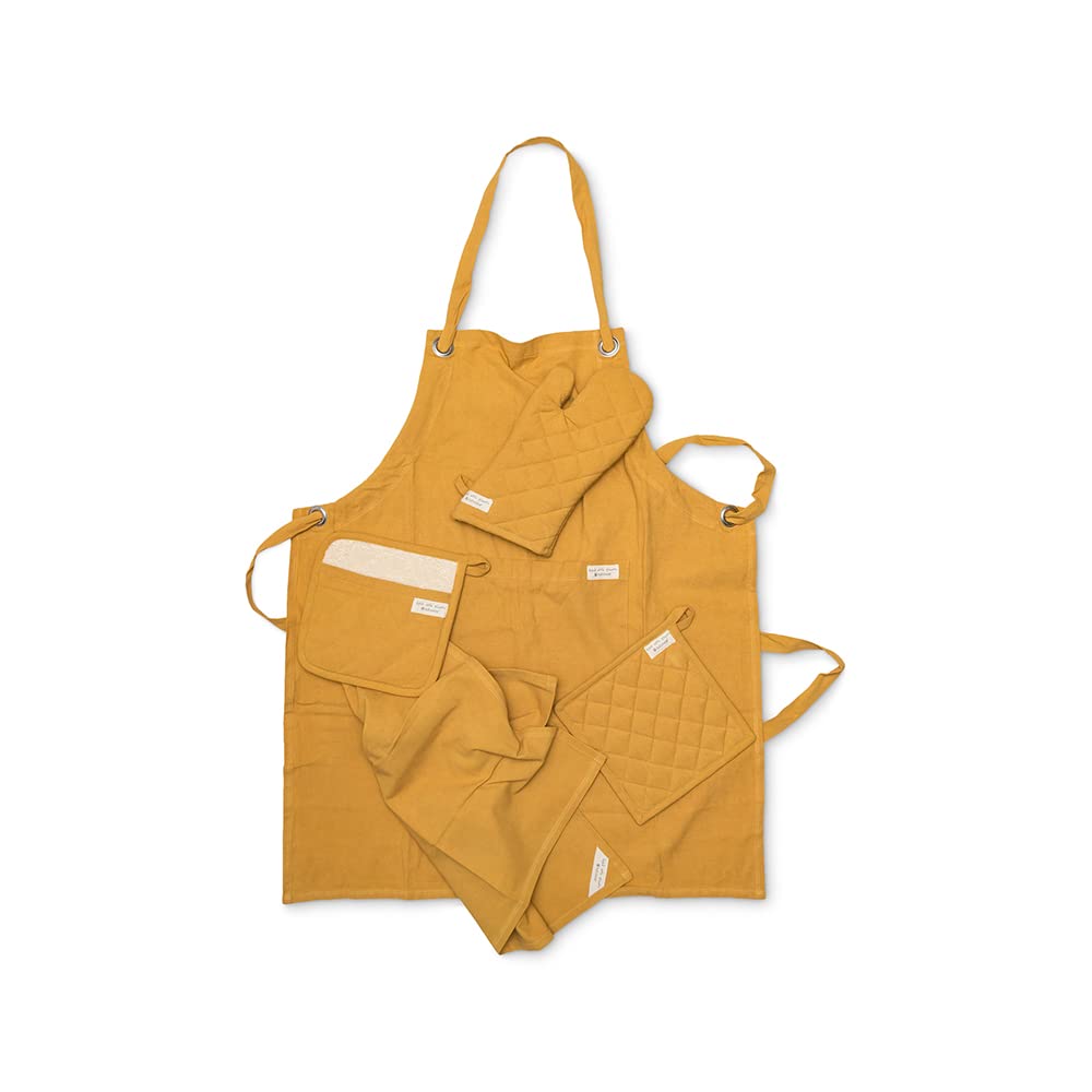 Full Circle Kind Collection Plant-Dyed Organic Cotton, Dish Towel, Turmeric