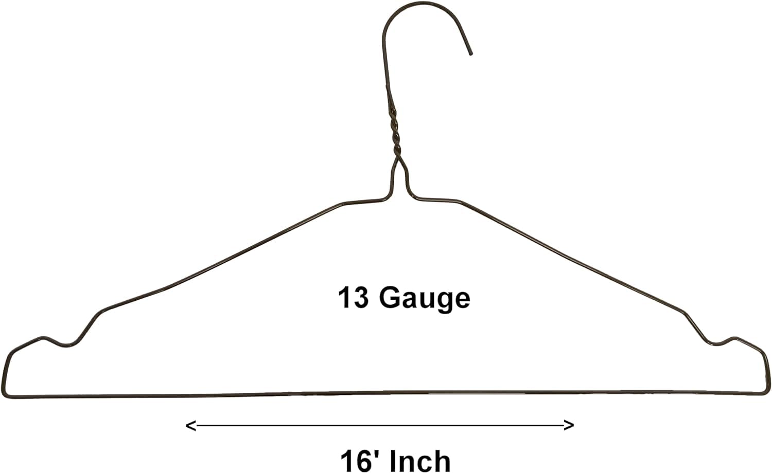Wire Hangers, Standard Clothes Hangers (100, Notched)