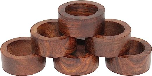 Divine Glance Napkin Rings Dining Table Napkin Holder, Classic Everyday Use Thanksgiving, Christmas Napkin Rings Buckles,Festive