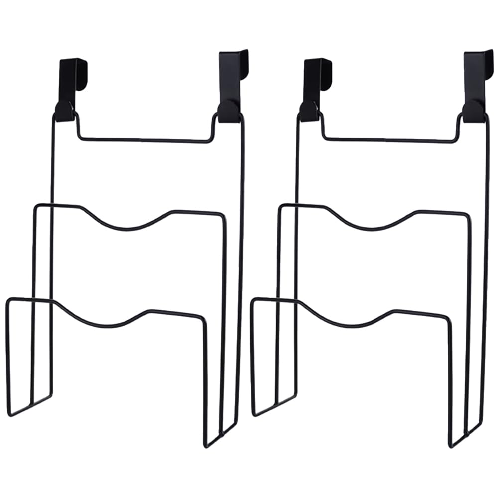 Ciieeo Cabinet Door Pot Lid Organizer over Cabinet Door Pot Lid Holder Rack for Kitchen Hanging Organizer with 4 Hooks 12.12 X 8