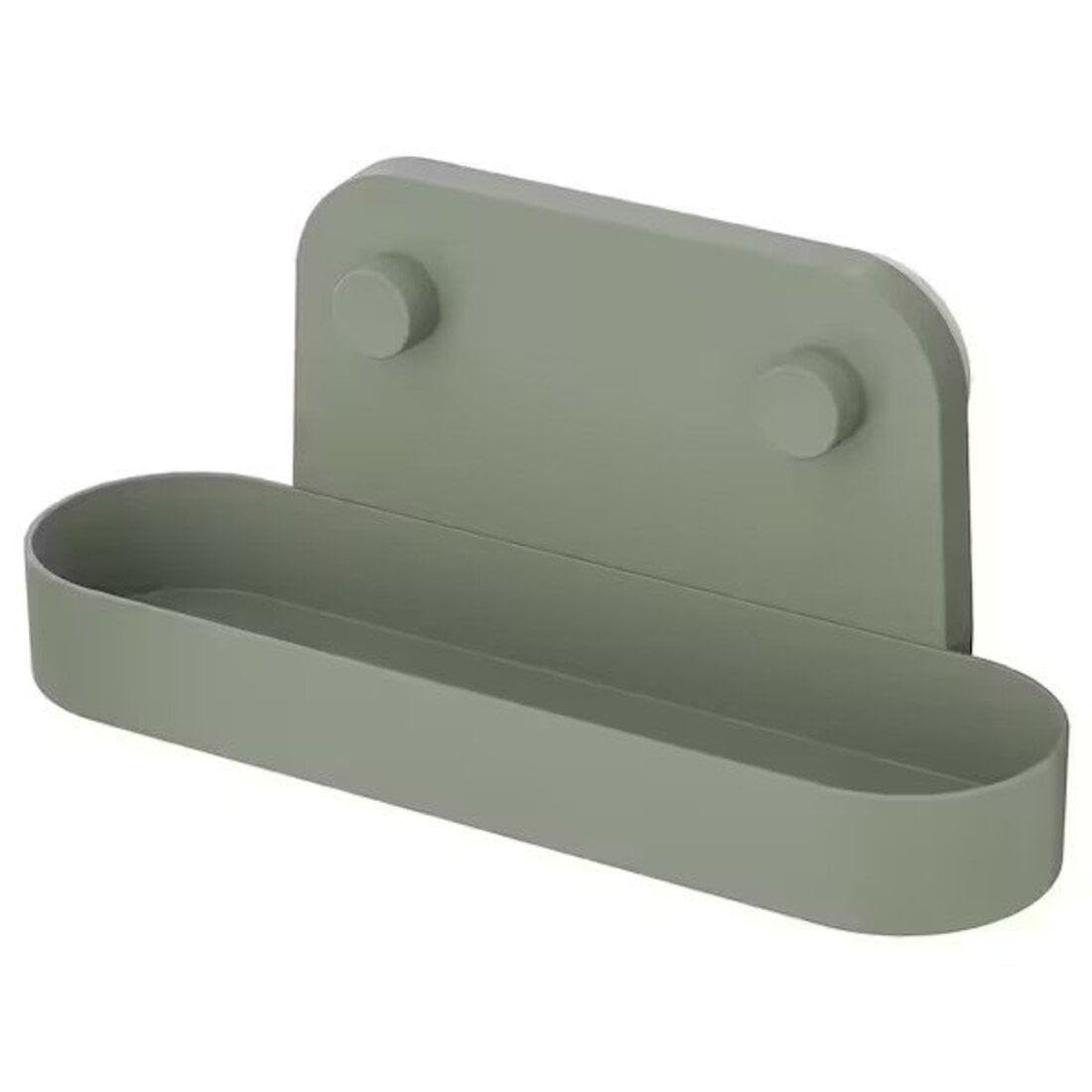 Ikea bons Wall Shelf With Suction Cup, GreyGreen, 28 Cm (11 )