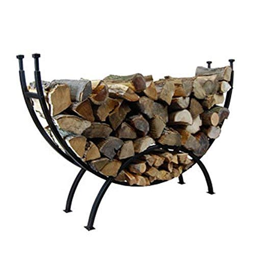 Uniflame, W-1859, Contemporary Black Firewood Log Rack