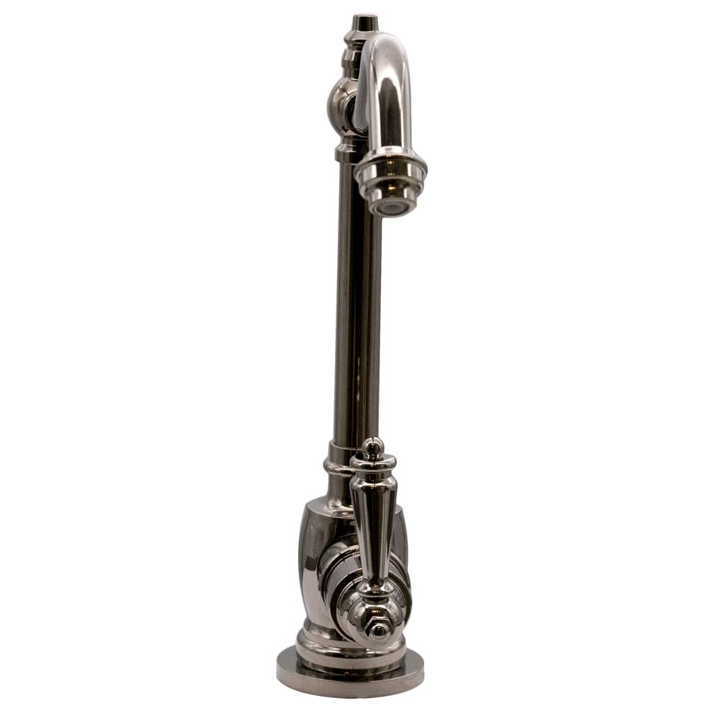 Westbrass D2035-Nl-05 9'' Victorian 1-Lever Handle Cold Water Dispenser Faucet, Polished Nickel