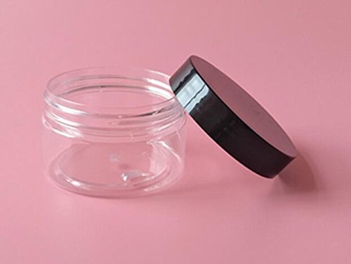 6Pcs 250Ml 8.5Oz Empty Clear Plastic Bottle With Black Lids For Cream Lotions And Little Crafts Jars Glitter Nails Cosmetic Stor