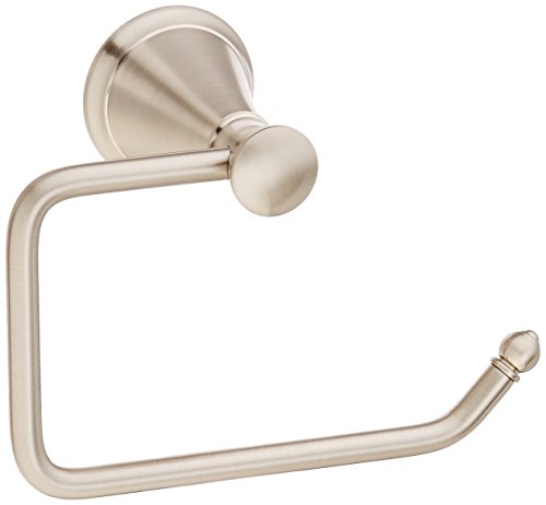Pfister Saxton Toilet Paper Holder, Bathroom Tissue Holder, Wall-Mounted, Screw-In, Brushed Nickel Finish, Bphgl1K