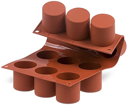 Silikomart Silicone Cylinder Cake Mould, 48Mm, Terracotta