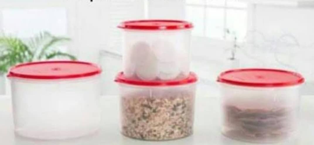 Tupperware Super Storer Set, 5 Litre 1 Peice, 3 Litre, 2.5 Litre 1Peices + 2.5 Litre 1 Peice Free