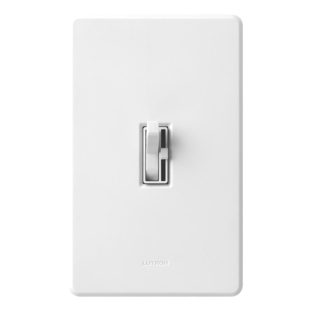 Lutron Toggler 3 Speed Fan Control, 1.5-A Single Pole/3-Way Tgfsq-Fh-Wh, White