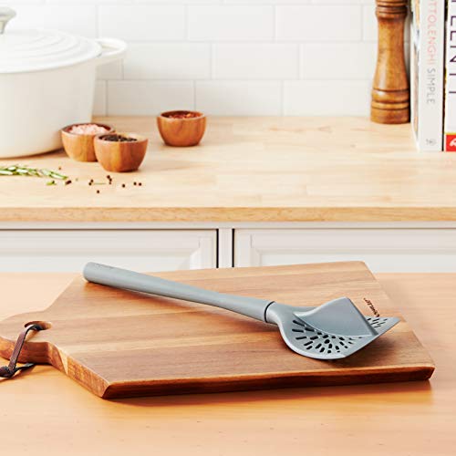 Tovolo Ground Vegetable, Kitchen Tool With Comfortable Grip, Dishwasher-Safe & Bpa-Free Silicone & Nylon Meat Chopper, Charcoal