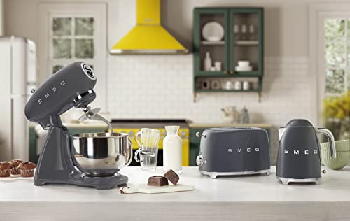 Smeg 50'S Retro Style 7 Cup Electric Kettle, Slate Grey Klf03Grus