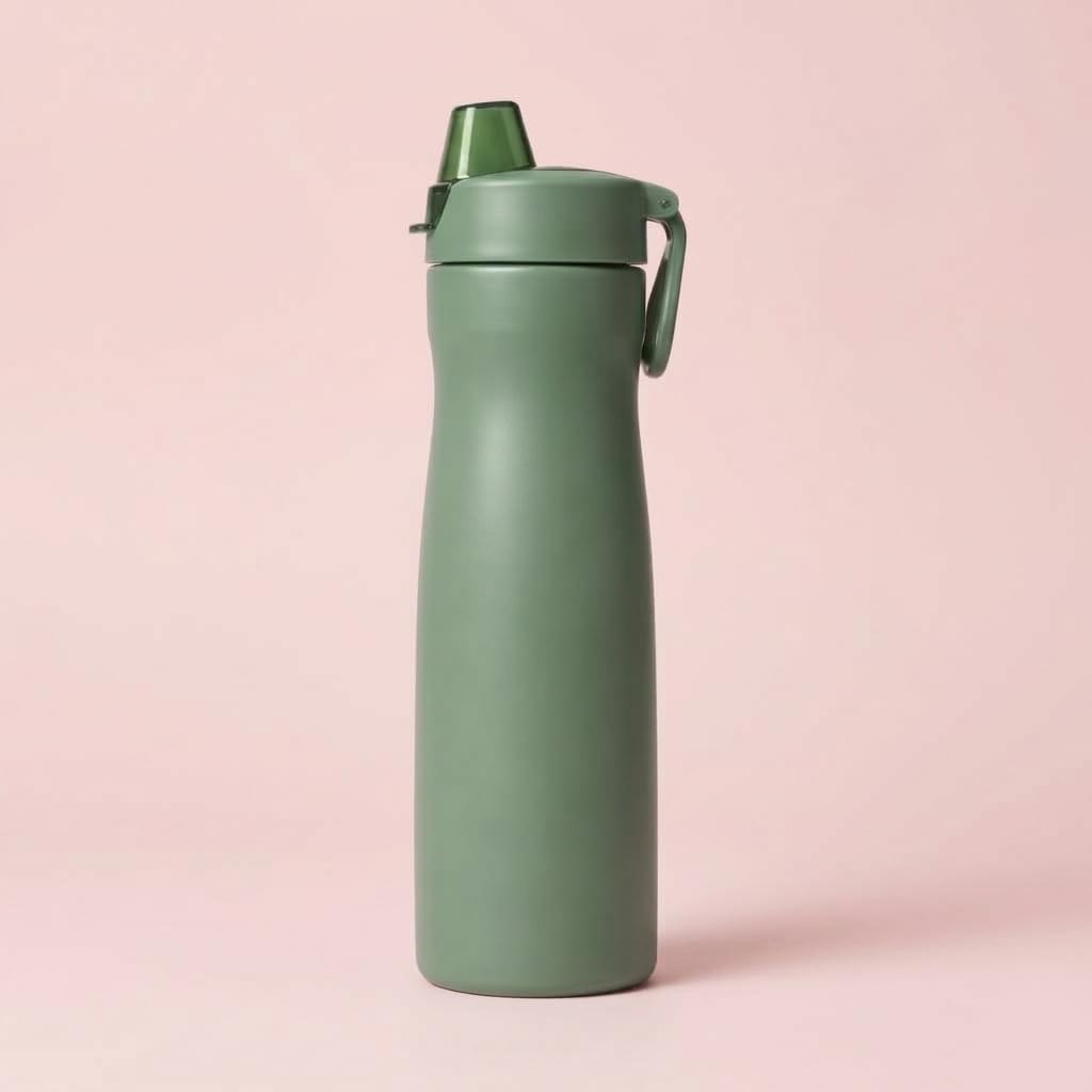 Pluamze Stainless Steel Water Bottle,Wide Mouth Lid, Non Spill, Leakproof,Reusable Metal Drinking Bottle For Gym, School & Offic