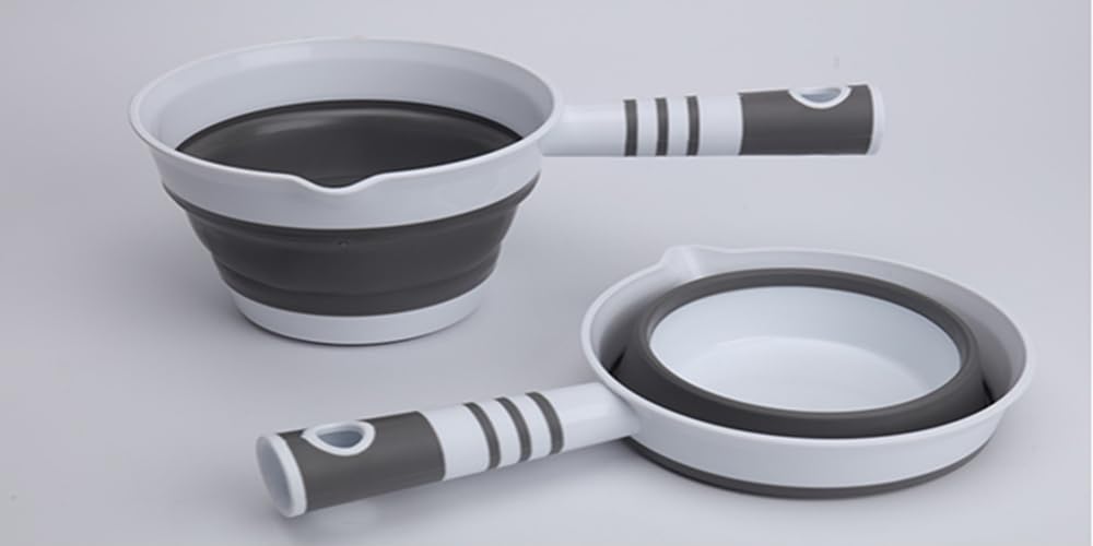 Xbldmjy Collapsible Water Dipper,Folding Water Ladle,Collapsible Water Scoop,Foldable Spoon, Used In Kitchen, Garden, Bathroom.(