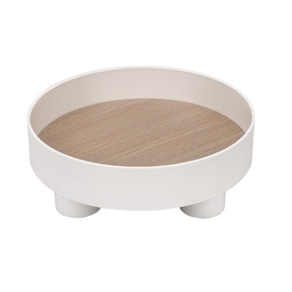 Enakshi Fabric & Wood Serving Tray Serve Coffee, Tea Home Decor For Home Fruit White|Home & Garden | Kitchen, Dining & Bar | Din