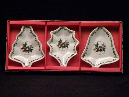 Portmeirion Holly And Ivy Dishes, Set Of 3