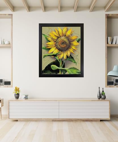 Sunflower Flower Floral Wall Decor Art Print Poster (16X20)