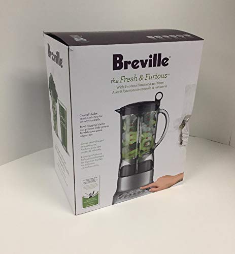 Breville Bbl620Sil Fresh And Furious Lcd Kinetix Blender, 1.5 Litre Jug, Silver