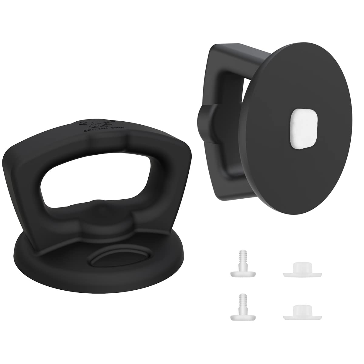 Silicone Universal Pot Lid Replacement Knobs Pan Lid Holding Handles Anti-Scald Cookware Cover For Kitchen Glass Lid 2 Pack Blac