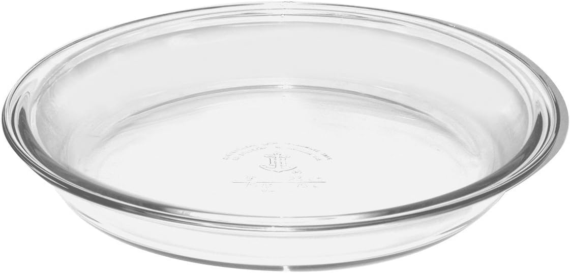 Anchor Hocking 81214L11 Oven Basics Deep Pie Dish, 9.5, Clear