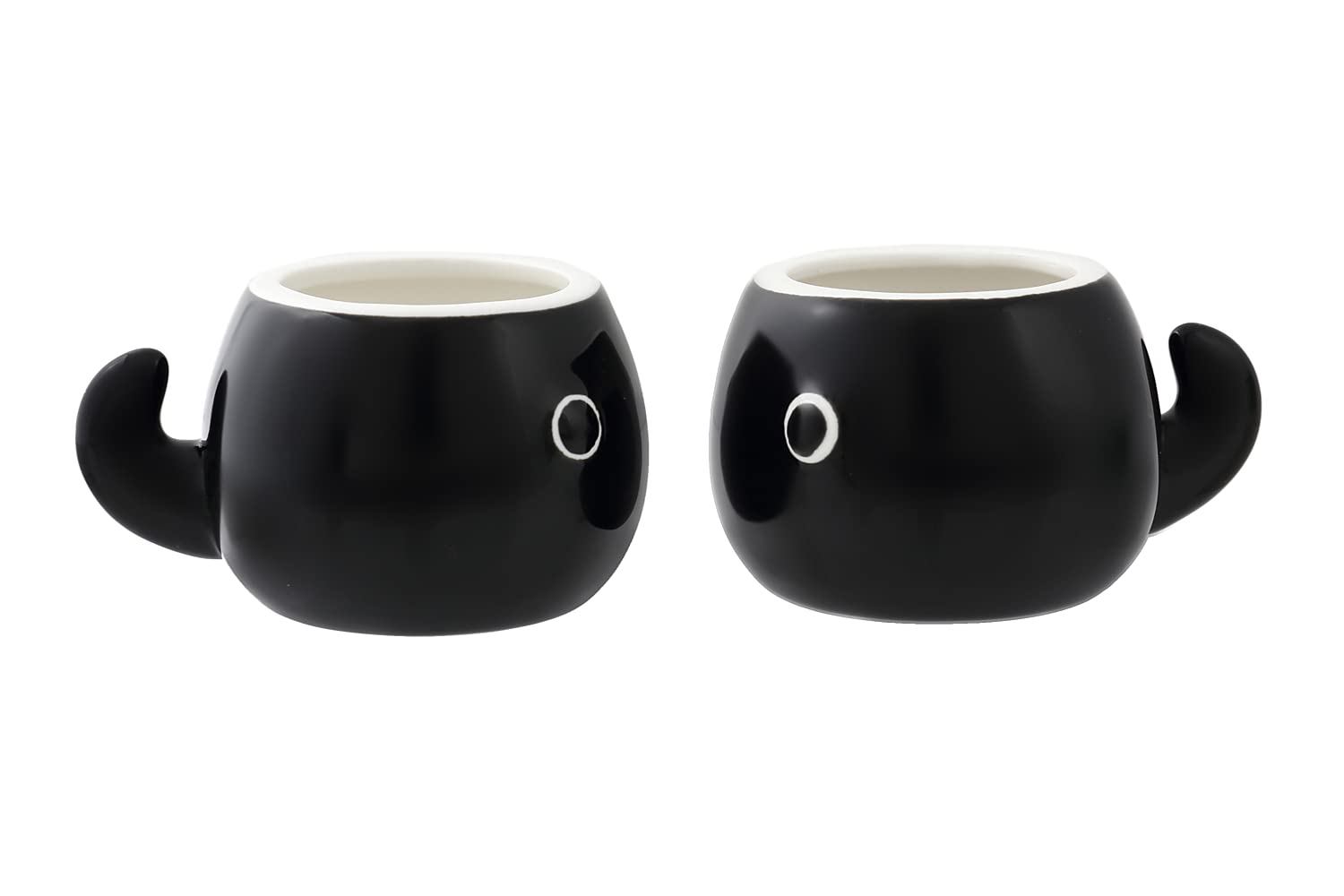 HAKONE YOSEGI Frog and tadpole tea set Cute Tableware Teapot & Tea cup  Japanese tea set  Tea Service Set Ceramic Tea Cups (4.7 OZ) (2 tea cup)