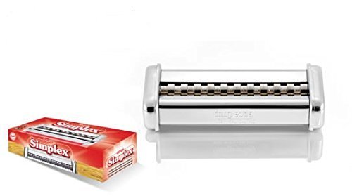 GSD CucinaPro Imperia Pasta Maker Attachment, 12mm Stainless Steel, Model 150-05, Metallic Silver