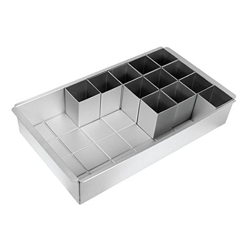 Ny Cake Novelty Alphabet Cake Pan Set, 15 1/4'' X 8 1/2'' X 2 1/8'', Silver