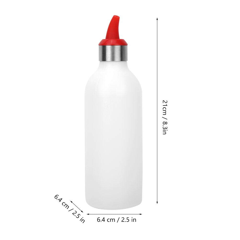 Topincn 1Pcs 450Ml Condiment Squeeze Seasoning Bottle For Sauce, Paint, Oil,Condiments,Salad Dressings-Food Grade & Reusable(Red