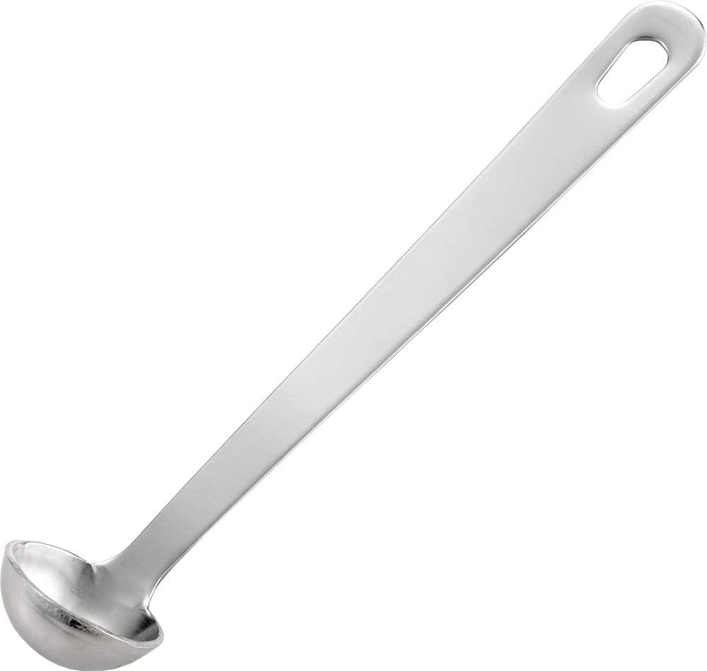 Yoshikawa YJ2813 Mini Mini Ladle, Made in Japan, Cooking Iroha Silver, Length 4.3 x Width 0.8 inches (11 x 2 cm)